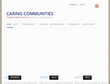 Tablet Screenshot of caringcomm.org